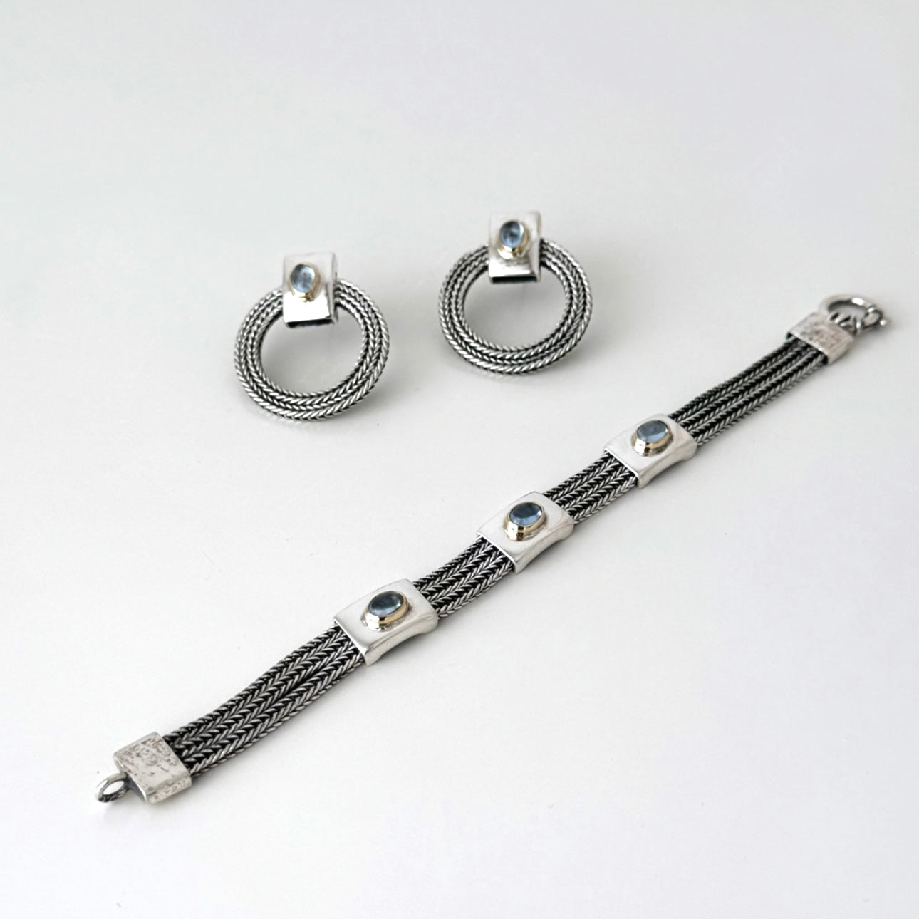 Brinco argola em prata