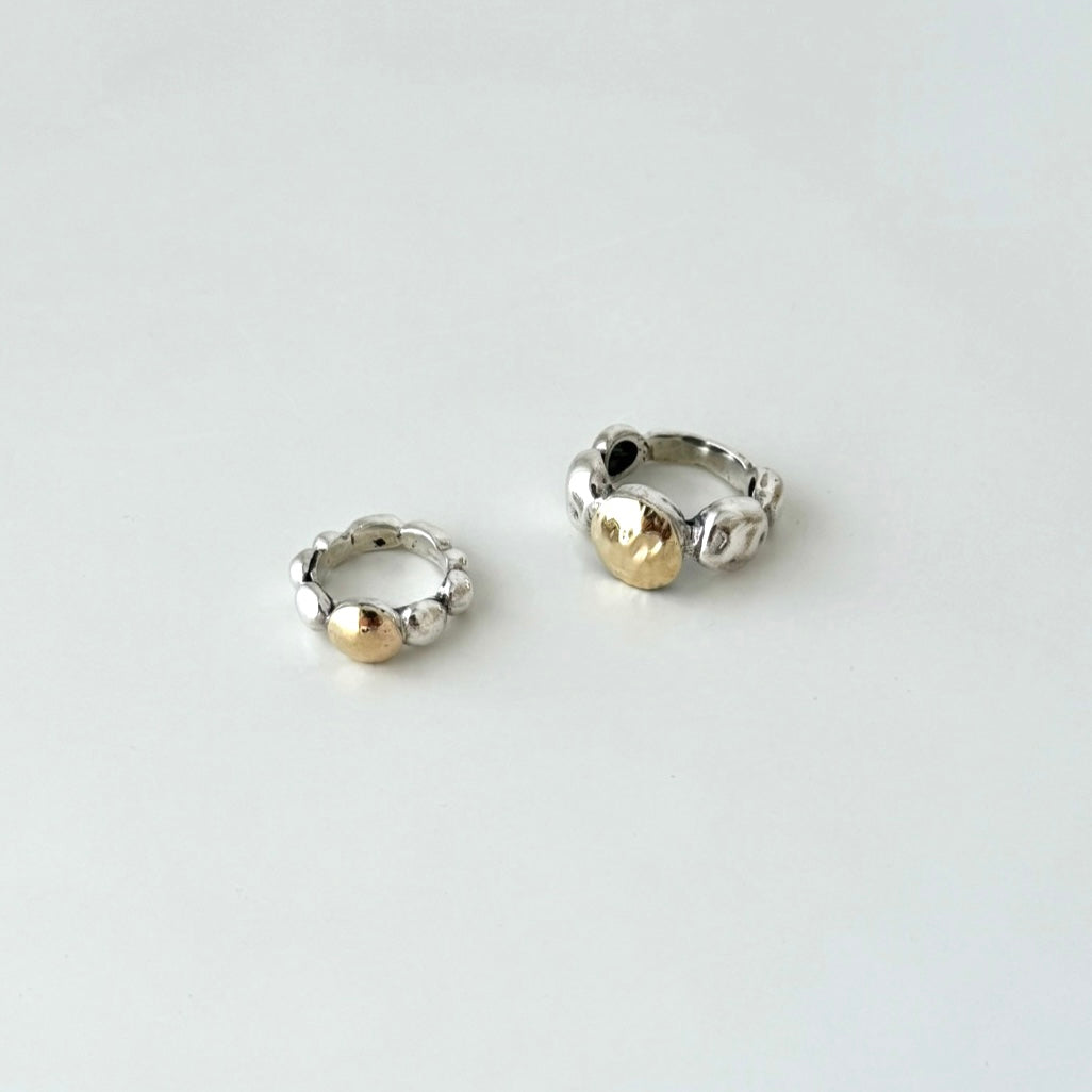 Anel com bolinha em ouro (grande)