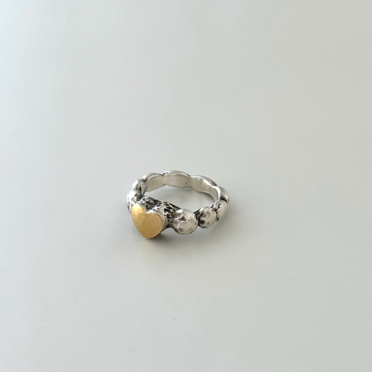 Anel coração de ouro (grande)