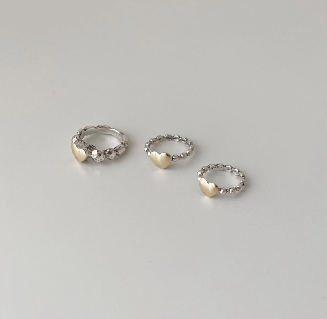 Anel coração de ouro (grande)