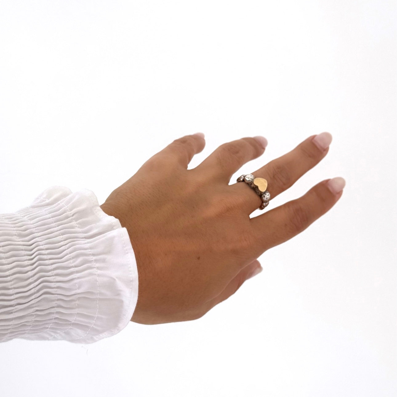 Anel coração de ouro (grande)